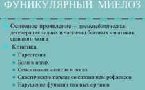 Фуникулярный миелоз: какие возможны нарушения, лечение вовремя